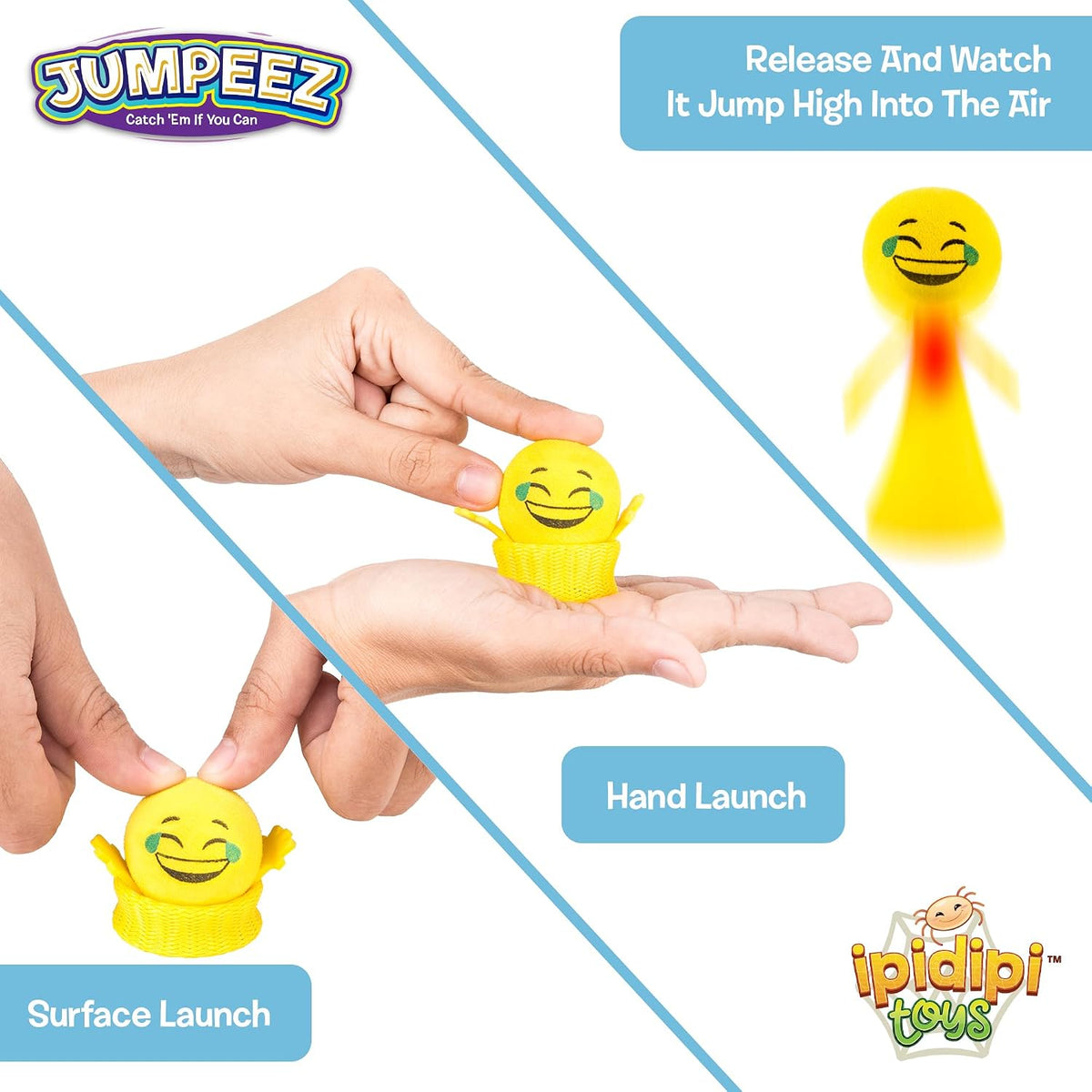 IPIDIPI TOYS Jumpeez Rocket Poppers - Smiley - Led - image 2