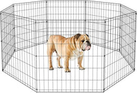 BestPet Metal Wire Playpen, 30 Inch Tall Black