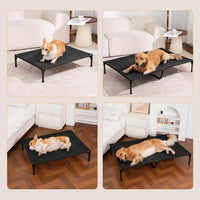 Garnpet Elevated Dog Bed for Large Dogs - Dark Grey / Medium - image 4