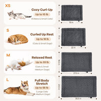 Mora Pets Self Warming Cat Bed Self Heating Cat Pad Pet Mat Indoor - Dark Grey / Medium - image 4