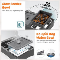 3-in-1 Elevated Dog Bowls with 4 Height Adjustable Raised Stand – Essentials for Dogs - Black / 3-in-1 Dog Bowls Set - image 3