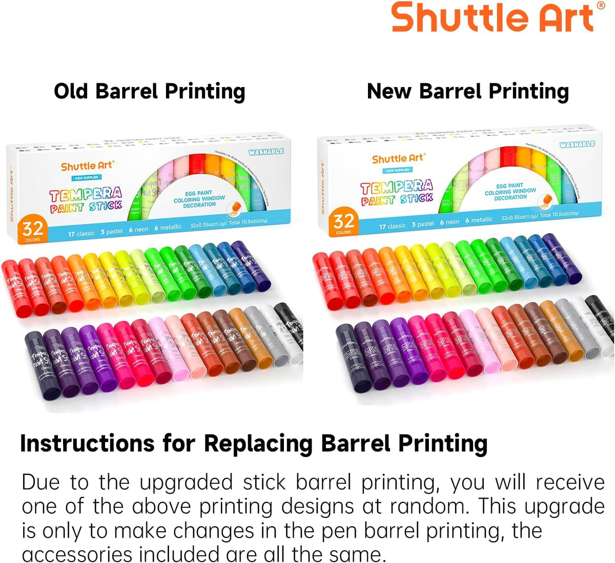 Tempera Paint Sticks, 15 Colors Solid Tempera Paint for Kids - 32 Colors - image 3