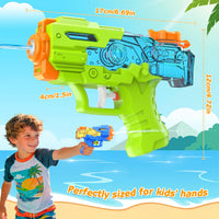 JouJueBoo 2 pack water guns for kids with clear 180cc tanks, blue and green - view 10