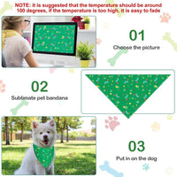 Saintrygo 20 Pcs Plain Dog Bandana Bulk for Puppy Dog - 32 x 22 x 22 Inches - image 3