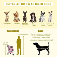 3-Wheels Pet Strolling Cart for Small Medium Dogs and Cats with Storage Basket,Holder, Foldable Pet Stroller with Waterproof Cover, Breathable Mesh for All-Season, Pink