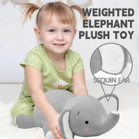 CSVBTRF Weighted Stuffed Animals - Grey Elephant - image 4