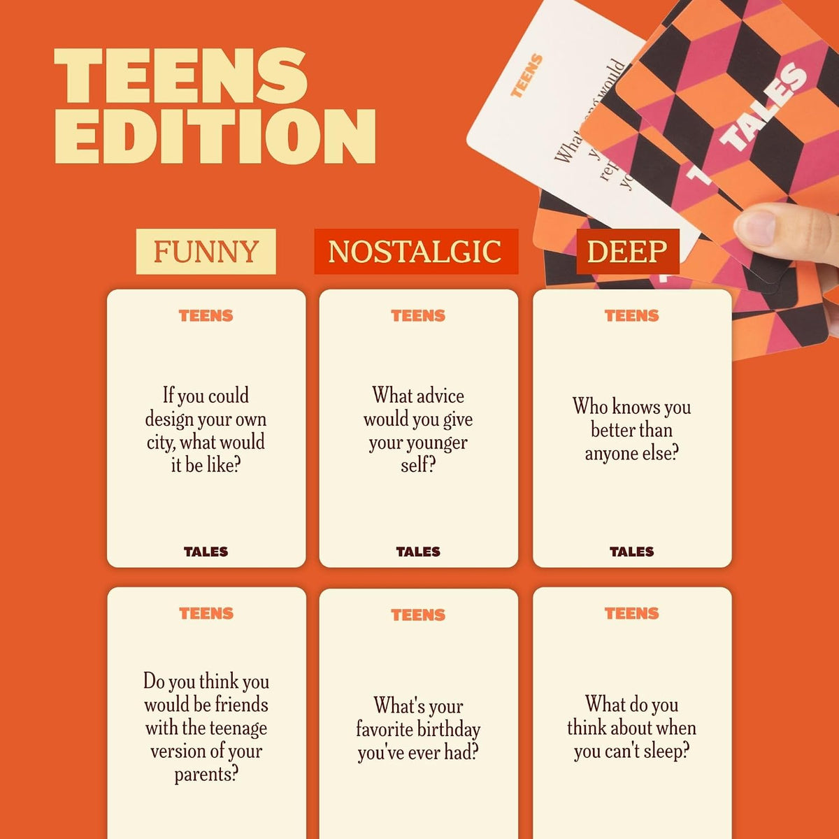 TALES 150 Conversation Cards, Create Meaningful Connections - Teens Edition - image 4