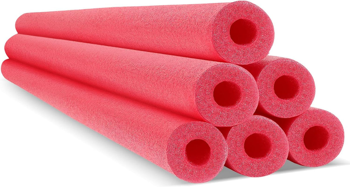 Hanaive white foam pool noodles, 6 pack, 52 inches long with hollow centers - view 9