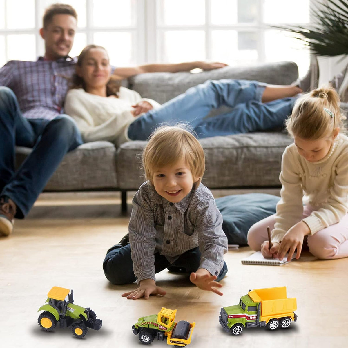 ANDOLO Mini Construction Truck Toy Small Construction Toys Vehicle - image 3