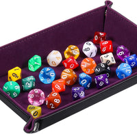 TecUnite 25 Pcs Polyhedral Dice Set, Transparent Mixed Color - Mix Color / 10 Sides - image 3