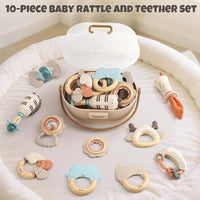 Baby Rattles & Teethers Set, Baby Toys 0-6 Months - 10 PCS - image 4