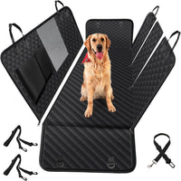 Vailge 100% Waterproof Convertible Dog Car Seat Covers - Standard(56"W x 60"L) / Black With Mesh