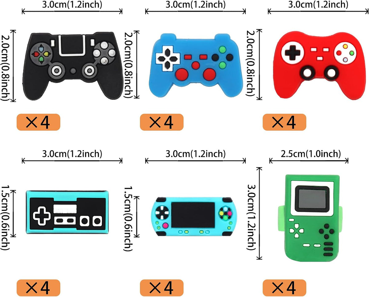 ZHUOWEISM 36 video game cupcake toppers with game controller designs - view 15