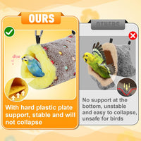 Medium Winter Warm Bird Nest House with Support Board for Cage – Essentials for Birds - Small - image 2