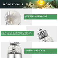MIXJOY 100W Reptile Heat Lamp Bulb Full Spectrum UVA UVB Sun Light - 1 Count (Pack of 1) - image 4