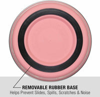 Loving Pets Bella Dog Bowls, Stainless Steel Dog & Cat Bowls - Coastal Pink / Small (10-20lbs) - image 3