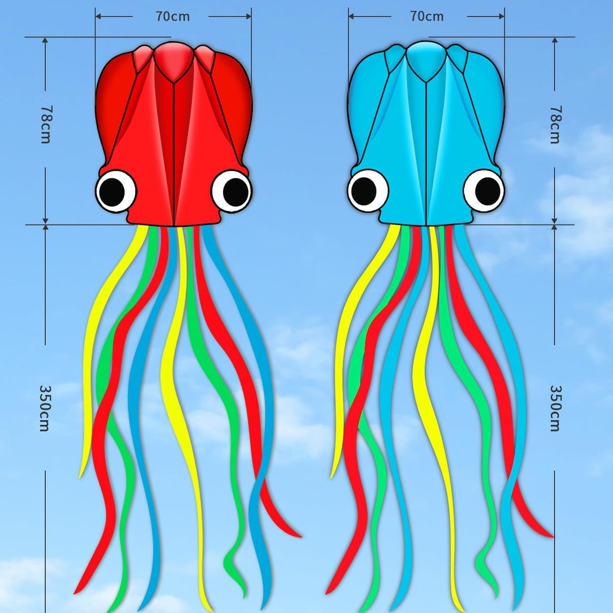 Yfafengs large octopus kite in waterproof cloth for kids and adults - view 8