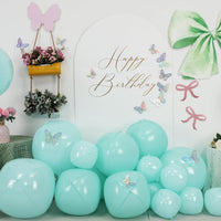 12PCS Iridescent Round Foil Balloons 22" 15" 10" Large Holographic - 22/15/10inch Pastel Blue - image 3
