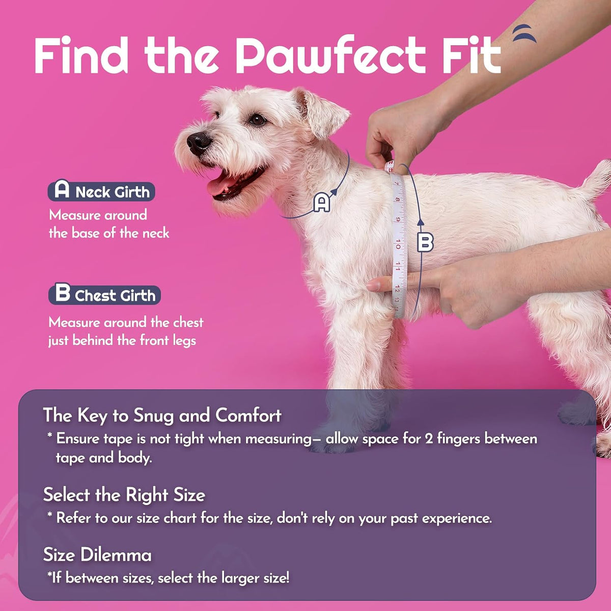 Eagloo Small Dog Harness and Leash Set - M(Chest:16.0"-18.5") / Pink - image 2