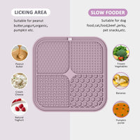 ChefAide 2 Pack Lick Mat for Dogs - Purple & Blue - image 3