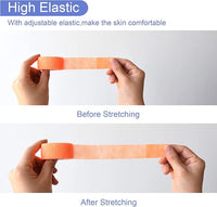 9 Pack 1" x 5 Yards Self Adhesive Bandage Wrap Self Stick Wrap for Ankle, Wrist, Finger, Sports, Breathable Cohesive Vet Tape for Pets (Light Orange)