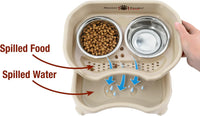 Neater Feeder Express Mess Proof Dog Bowls Elevated for Small Breeds - Small w/ Standard Bowls / Almond - image 3