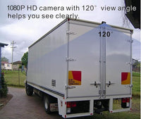 AHD 1080P 7" Reverse Rear View Backup Dual Camera System, Two Cameras with Night Vision Waterproof IP69K Vibration-Proof 10G for Truck/Trailer/RV/Bulldozer/Crop Sprayer/Agricultural Equipment