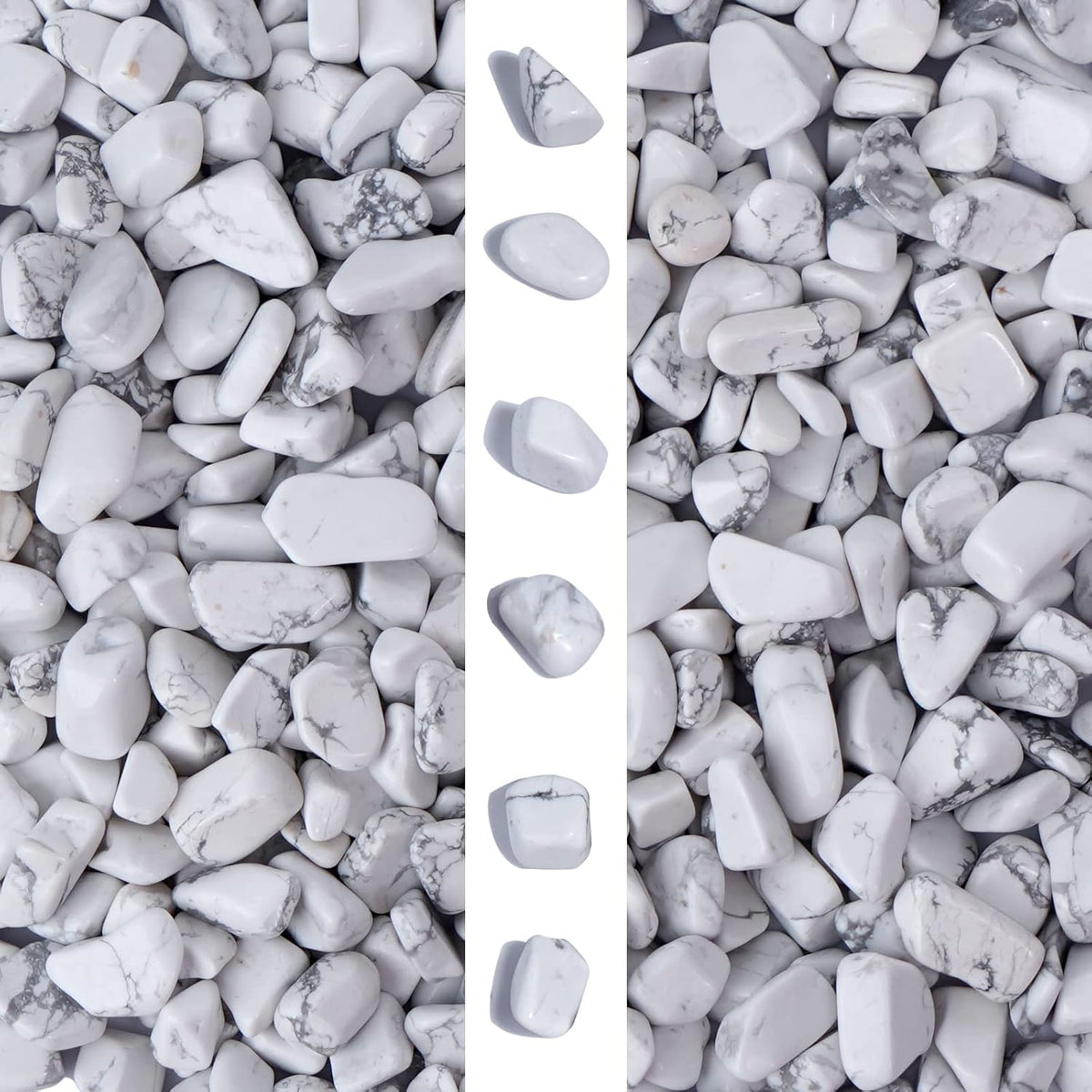 gemshan 2lb Rose Quartz Chips Natural Crushed Crystal Chip Bulk - Turquoise