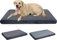 EMPSIGN Dog Bed Mat Crate Pad Mattress, Ultra Soft Pet Kennel - Grey / XL(41"*28"*3")