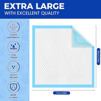 Dog Pee Pads Extra Large 28"x34" - 100 Pack Super Absorbent XLarge Puppy Pads 100 Count Leak-Proof Disposable XL Pet Potty Training Pads for Dogs, Puppies, Doggy