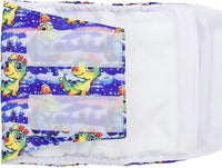 CuteBone Dog Diapers Male Belly Bands 3 Pack for Male Dogs Reusable Puppy Wraps DM65M