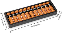 Black long Di fang 11-column soroban abacus calculator in ABS plastic - view 3
