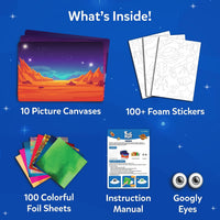 Skillmatics Foil Fun Unicorn & Princesses, Foil Art & Craft - 7. Space - image 2