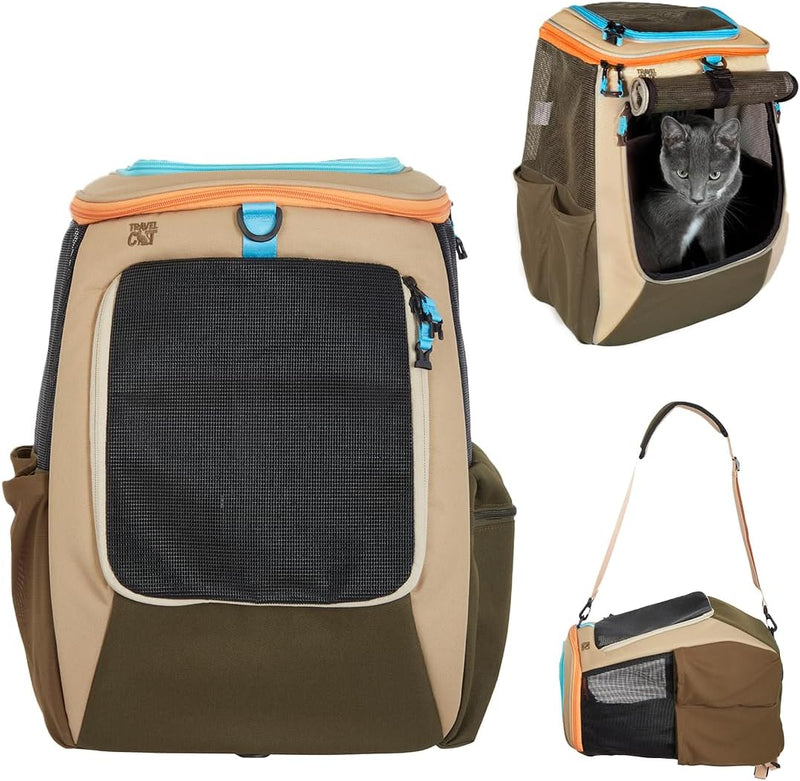 Travel Cat Backpack Carrier - Earth