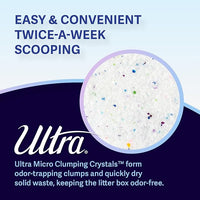 Ultra Clumping Micro Crystals Cat Litter - Dust Free, Soft on Paws, Fragrance Free - 5 Lbs.