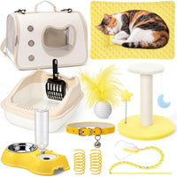 Eccliy 10 Pcs Kitten Starter Kit for Indoor - Classic / Small / Yellow