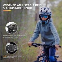 ROCKBROS Kids Full Face Bike Helmet Lightweight Detachable MTB Helmet – Fun for Kids & Family - Blue White Black / Medium - image 3