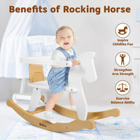 Belleur Rocking Horse for Kids 1-3 Years Old - White - image 4