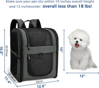 Apollo Walker Cat Backpack Carrier, Support Frame - Gray / Medium-Standard - image 2