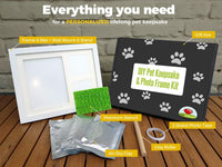 Ultimate Dog or Cat Paw Print Keepsake Kit & Picture Frame - White - image 3
