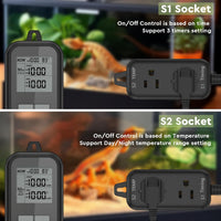 Reptile Thermostat, Light Timer for Temperature and Lighting Control, Day-Night Timer Thermostat - image 2