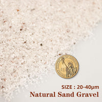 Silica Gravel, Multi-Purpose Mixed Silica Sand for Fire Pits - 11LB / White Mini - image 4