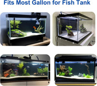 ELEBOX Aquarium Background Blue Black Fish Tank Background Wallpaper - 11.8" H x 16.5" L - image 3