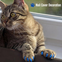 9 Pcs Cat Bathing Bag Set Cat Shower Bag - Navy Blue - image 3