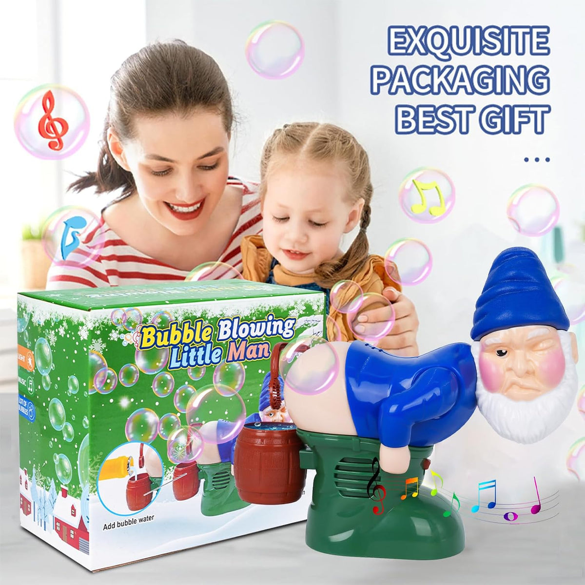 Santa Bubble Butt Blower, Santa Claus Farting Bubble Machine - Gnome - image 2