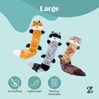 ZippyPaws Skinny Peltz No Stuffing Dog Toy Pack to Keep Them Busy - Variety Pack - Large (3-pack) - image 4