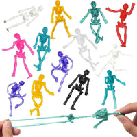 JOICEE 24PCS Halloween Stretchy Skeleton Toys Squishy Skeleton Toys – Fun for Kids & Family - image 2