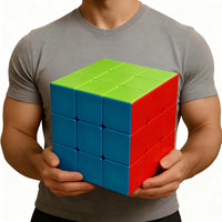 Giant Magic Cube 3x3, 18CM Extra Large Stickerless Puzzle Cube for All Ages – Fun for Kids & Family