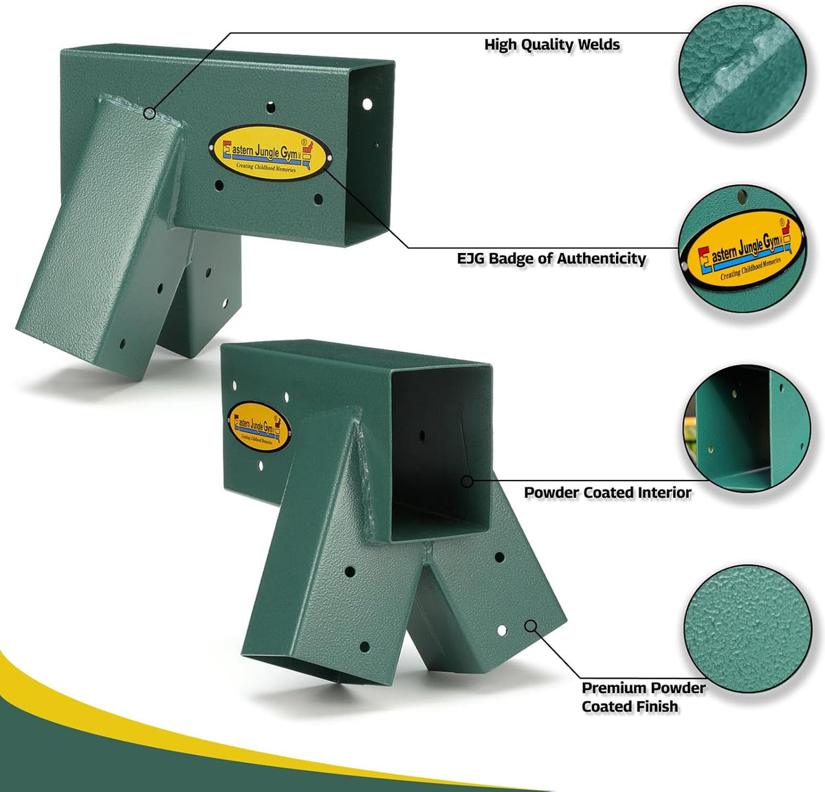 Eastern Jungle Gym Easy 1-2-3 A-Frame 2 Brackets for Swing Set - 2 A-Frame Swing Set Brackets - image 4