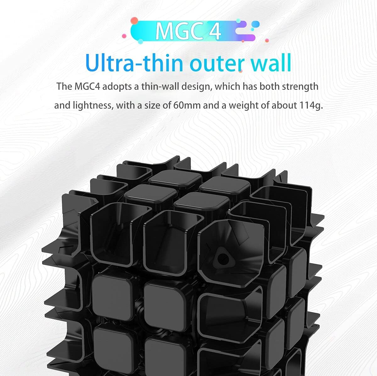 CuberShop YJ MGC 4x4 magnetic stickerless speed cube, 60mm, with tuning springs - view 9